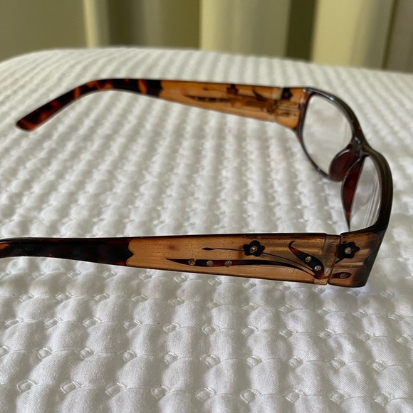 Miranda amber floral Reading Glasses eye glasses DR02 - Picture 1 of 7